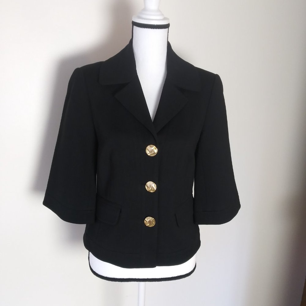 Vintage Trina Turk jacket - black - Size 8 - EUC